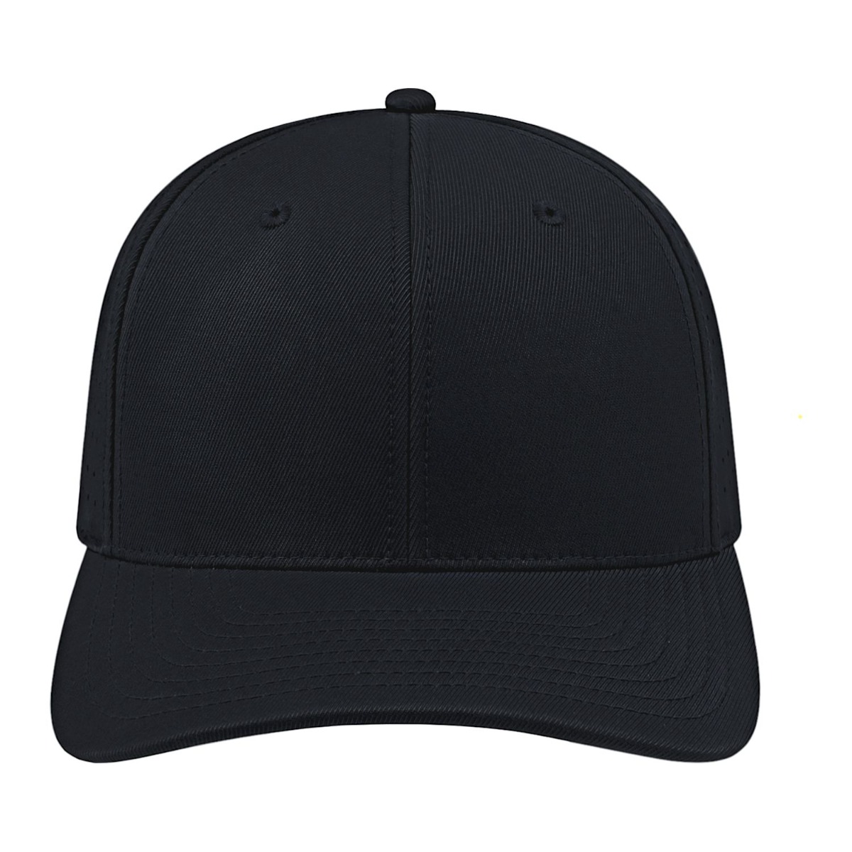 Cap America Perforated Performance Snap Back Cap in Black